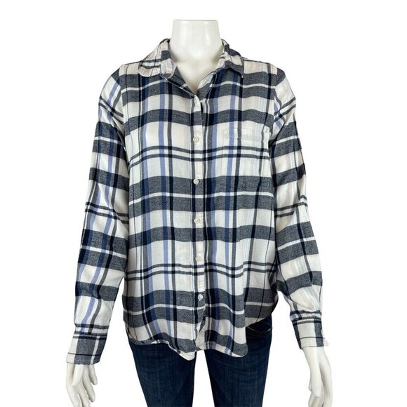 Lucky Brand Womens Plaid Shirt Small Long Sleeve Button Down Top - Picture 1 of 7